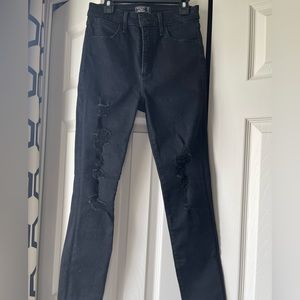 Abercrombie & Fitch Simone high rise super skinny black jeans